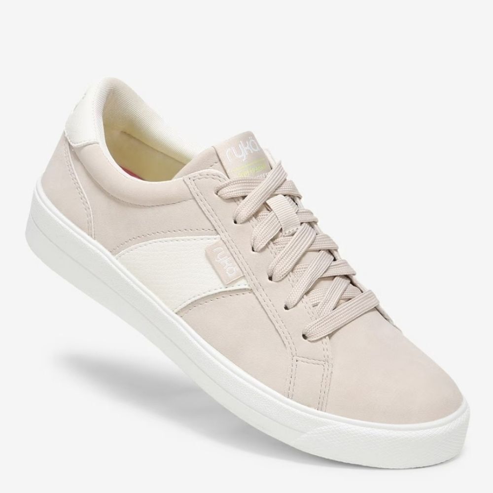 Ryka Viv Classic Women’s Beige/White Sneakers, Size 9.5